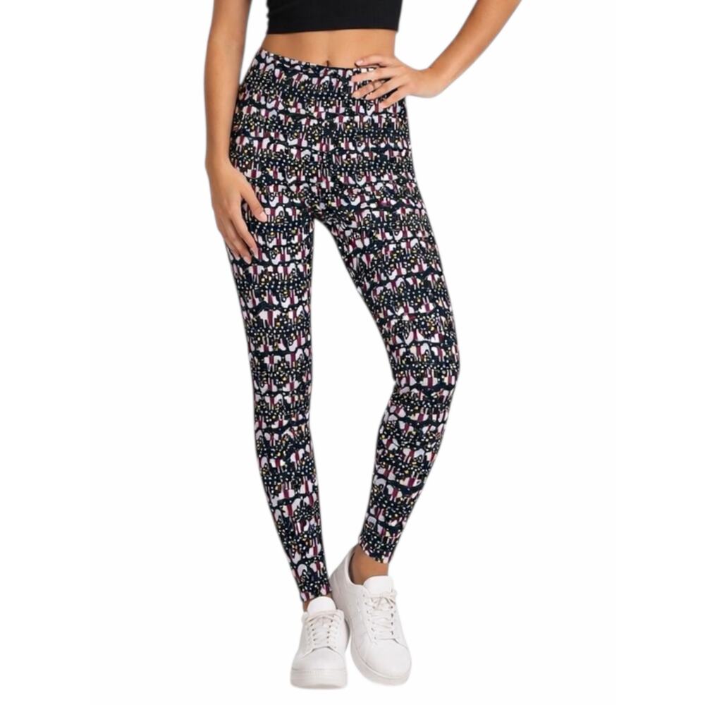 Lularoe Elephant Printed Legging Multi Color Size 12-22 Tall & Curvy